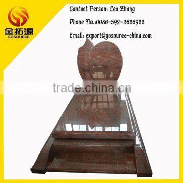 Romantic Red Tombstone and Monument