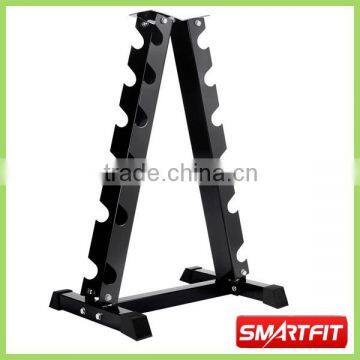 triangle chromed steel dumbbell Rack 6 pairs