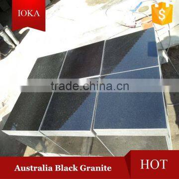 Polished Australia Black Granite Floor Tile 60x60