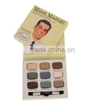 2015 Hot Sale The Balm Makeup Meet Matt (e) Nude Eye Shadow 9 Colors Small Eyeshadow Palette With Brush photo-2