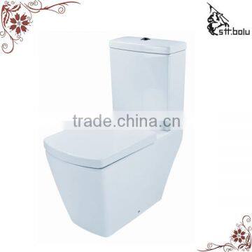 Two piece s-trap water closet, water closet p-trap