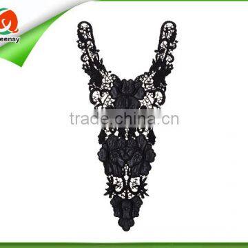 Flower crochet collar lace/necklace collar with leather