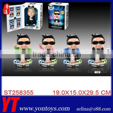 Sound control gangnam style atm bank toy for children with music&light