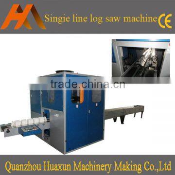 Automatic single channel kitchen towel toilet roll log saw cutting machine