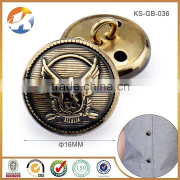 High Quality Light Gold Custom Brass Sewing Button