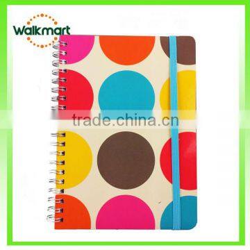 Customized paper notebook with elastic band