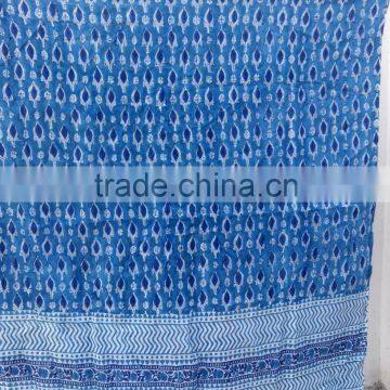 Hand Block Printed Scarf/Sarongs ( 100% Cotton)