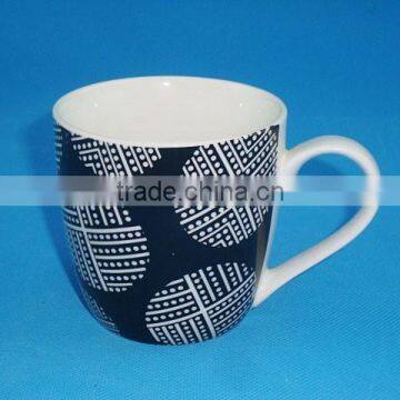 Cheap porcelain coffee mugs with full decal