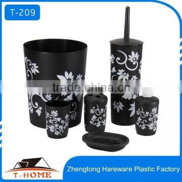 wholesale bathroom accessories set with flower design                        
                                                Quality Choice