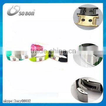 Alibaba express cheap benefit silicone germanium bracelet, sport titanium wristband