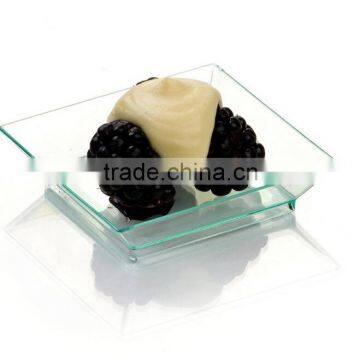 disposable square plastic snack tray