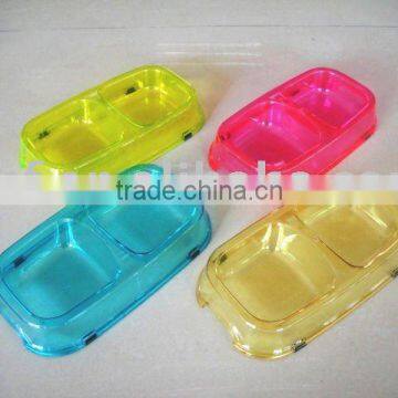 plastic dog food bowl