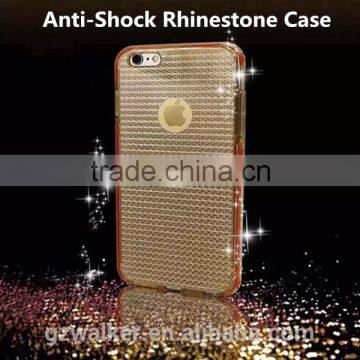 2016 Top Sales and Low Prices TPU+Metal Rhinestone Case Cover for Iphone 6 6 Plus photo-2
