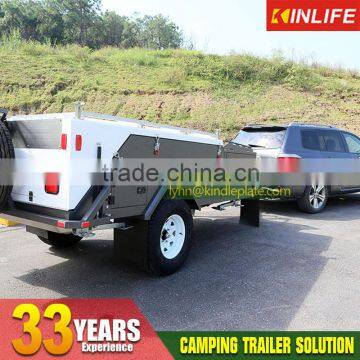 Rear Folded Hard Floor Trailer Camper Trailer for Sales