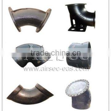 OEM Chinese Factory Ductile Iron Pipe Fitting Double Socket Puddle d Flange 90 Degree Bend Pipe photo-2