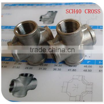 Stainless Steel 3/8" 316 Four-way Cross Pipe Fitting