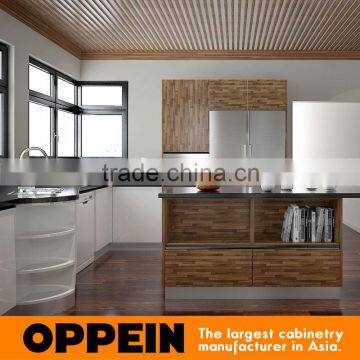 New Design U Shape Acrylic and Laminate Finish Cupboard Wooden Kitchen Cabinet With Island photo-3