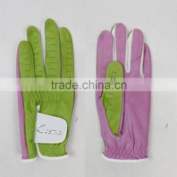 Green Cabretta Leather Golf Glove