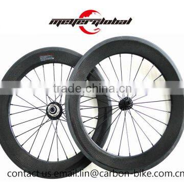 MeyerGlobal 20" 406 BMX Bike Carbon Fiber Clincher Rims 50mm wheel set with powerway R13 hub