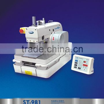 Computer eyelet buttonhole sewing machine