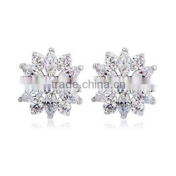 Elegant Luxurious Party Studs With AAA+ Cubic Zircon Stone Fashion Earrings for Women