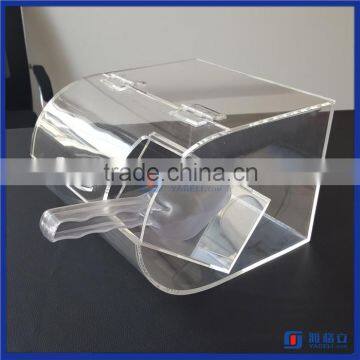 Customized supermarket acrylic dispenser for nuts, cereal, candy / bulk food dispenser