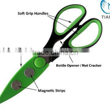 New High Quality Kitchen Shears - Razor Sharp Durable Multi-Purpose Kitchen Scissors With Large Soft Grip Handles photo-2