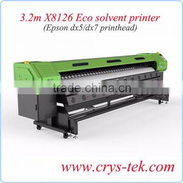 3.2m Xenons X8126 Eco Solvent Printer, Flex Banner Printer with Double DX7 Print Head