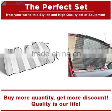 The Perfect Set Front Windshield Sunshade+Retractable Car Sunshade