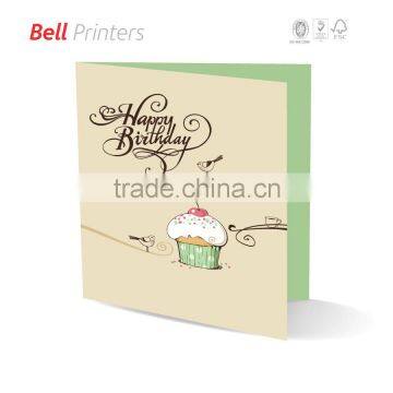 Less quantity digital printing Birthday cards customised printing from India