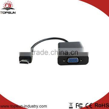 Hot Sales HD-MI Male To Vga Female Converter Adapter With Audio Cable