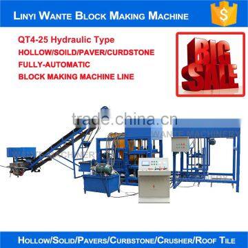 Fully Automatic Hydraulic Station QT4-25 Automatic Concrete Hollow Block Making Machine photo-3