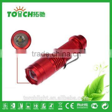 Mini Pocket Red Flashlight Super Waterproof for 14500 Bettery or 3*AAA Battery Emergency Flahslight for Outside Hiking Lamp photo-3