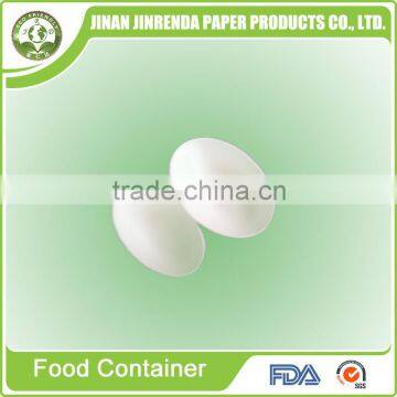Disposable fiber sugarcane pulp egg shape plate