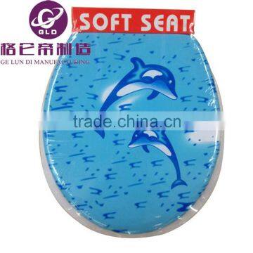 GLD Hot Sales Adult Soft Toilet Seats WC Seat Flowery Color Soft Toilet Seat Lid For Bathroom photo-6