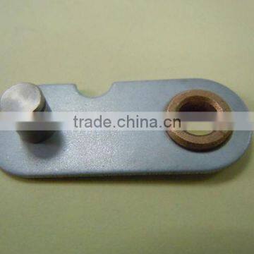 Metal stamping part with rivet