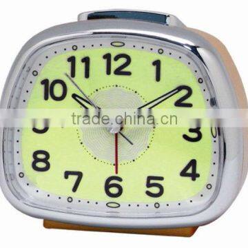 Plastic Trapezoid Snooze Alarm Clock , Desktop Clock, Wake up Light Clock