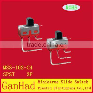 3Pin slide switch of red & miniature slide switch of AC