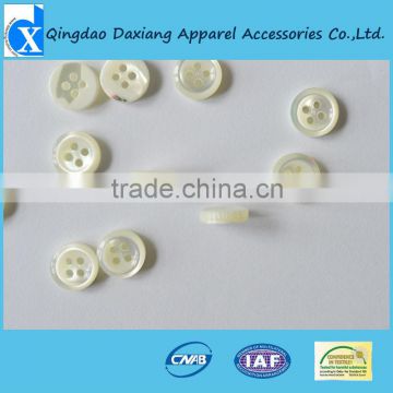 4 holes white trocas shell buttons for shirt