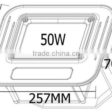 Sanan Chips Anti-lighting Shock 3000K-6500K 2 Years Warranty Led 50w Led Flood Lights 50w IP67 High Waterproof LED Flood Light photo-5