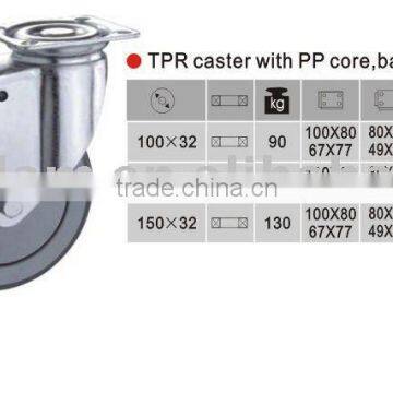 furniture castor with PP core, ball bearing