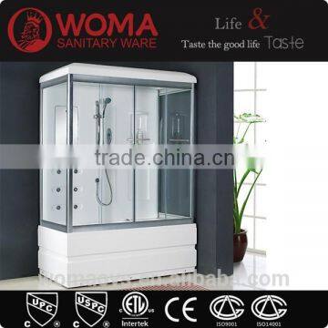 Steam room , shower room with whirlpool, luxury tempered glass material