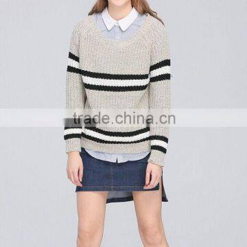 OEM Service Computer Knitted Pullover Adults Autumn Winter Varsity Sweater Women photo-4