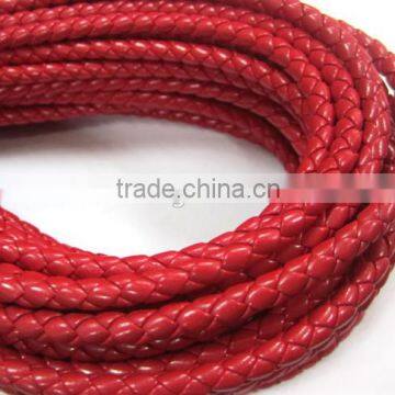 OEM Welcome Popular Round Braid PU/genuine Leather Cords for Jewelry Making photo-5