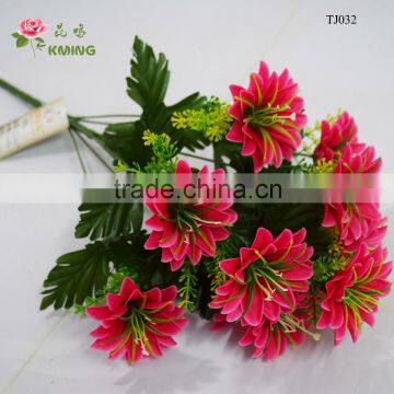 silk flower gerbera flower 11pcs branches small flower bushes petals