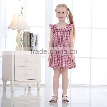 Summer new model little queen girls dress cotton dress for children