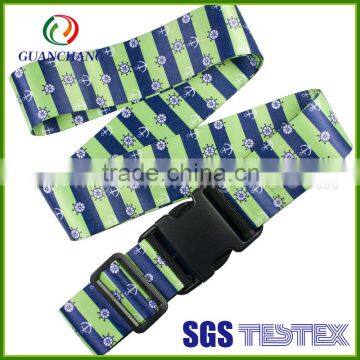 wholesale good quality pink color luggage strap, personalized luggage straps, cross luggage strap