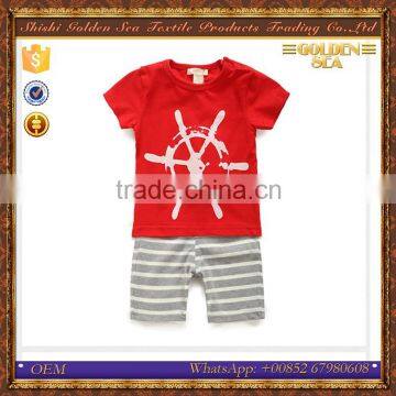 hot sale t-shirt and pants trendy kids wholesale clothing