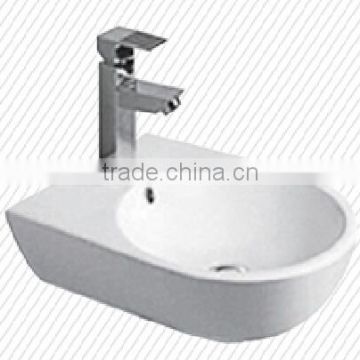 Bathroom wall hung sink half pedestal wall hung basin E8001C