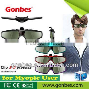 lightly CLIP-ON 3D GLASSES for home using